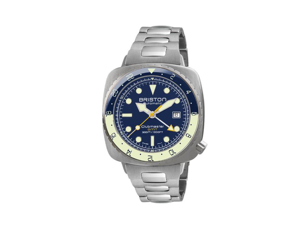 Montre Automatique Briston Clubmaster Diver Pro GMT, Acier, LE 24844.S.GP.15.SB