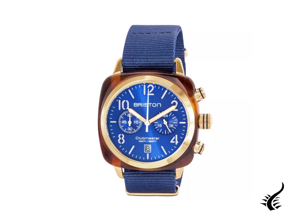 Montre à Quartz Briston Clubmaster Classic, Bleu, 40 mm, 15140.PYA.T.9.NNB
