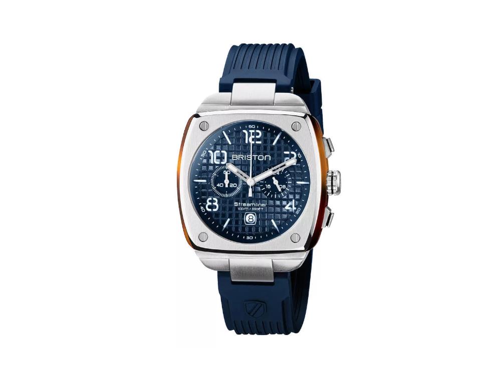 Montre à Quartz Briston Streamliner Urban, Bleu, 42 mm, 22142.S.T.15.RNB