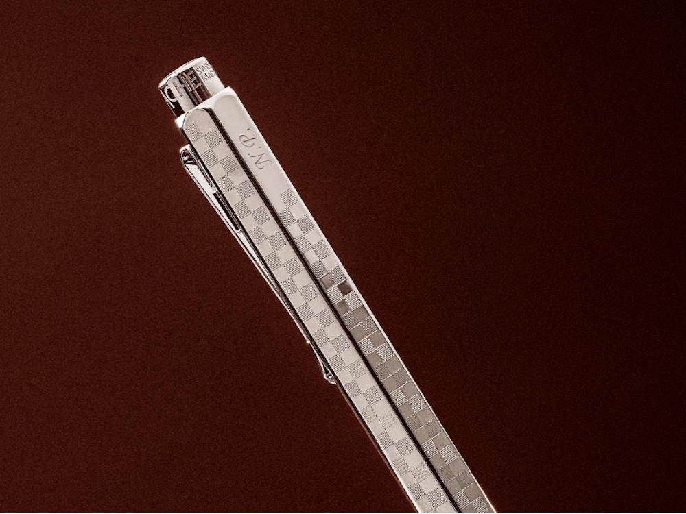 Portemine Caran d'Ache Ecridor Damier, Laiton, Argent, 4.566