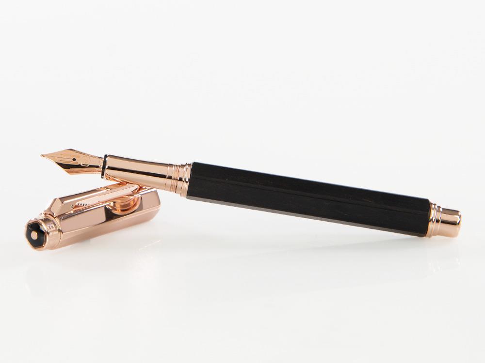 Stylo Plume Caran d´Ache Varius Ebony, PVD Or Rosé, Marron, 4490.142