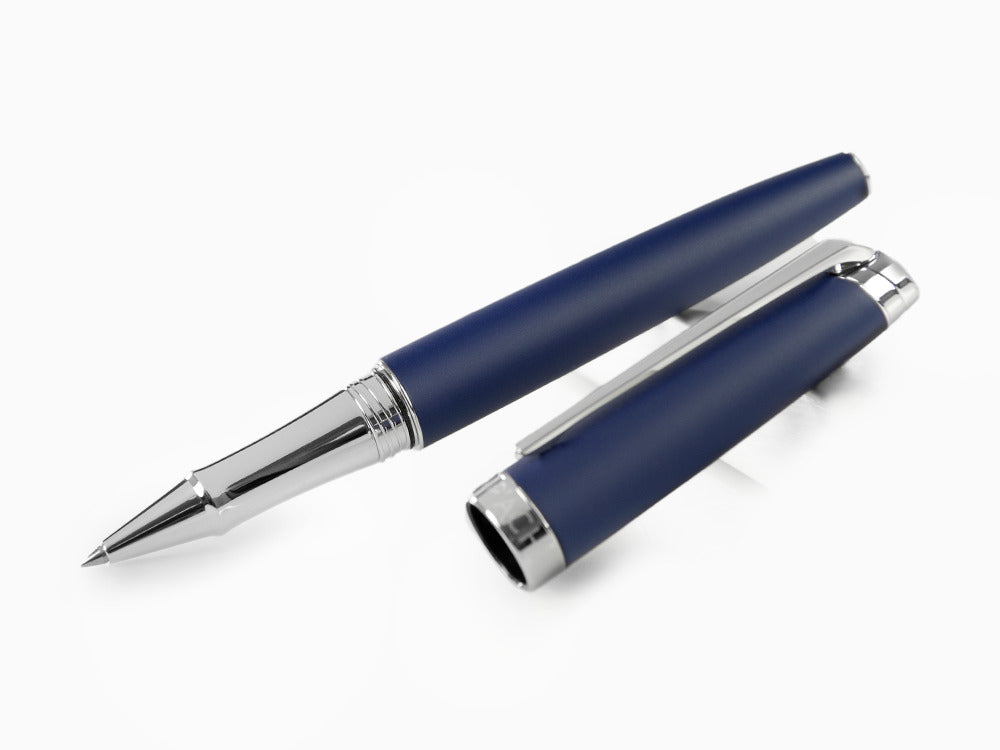Roller Caran d'Ache Léman Blue Night Matt, Laque Mate, Bleu, Rhodium, 4779.449