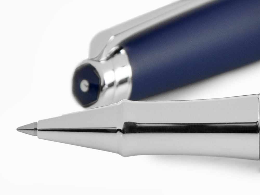 Roller Caran d'Ache Léman Blue Night Matt, Laque Mate, Bleu, Rhodium, 4779.449