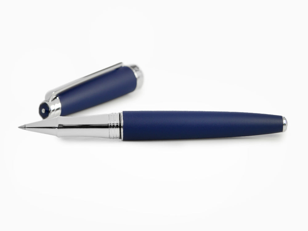Roller Caran d'Ache Léman Blue Night Matt, Laque Mate, Bleu, Rhodium, 4779.449