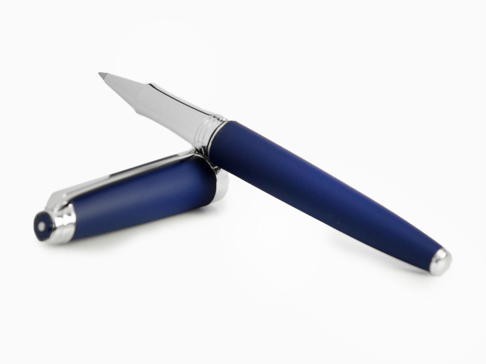Roller Caran d'Ache Léman Blue Night Matt, Laque Mate, Bleu, Rhodium, 4779.449