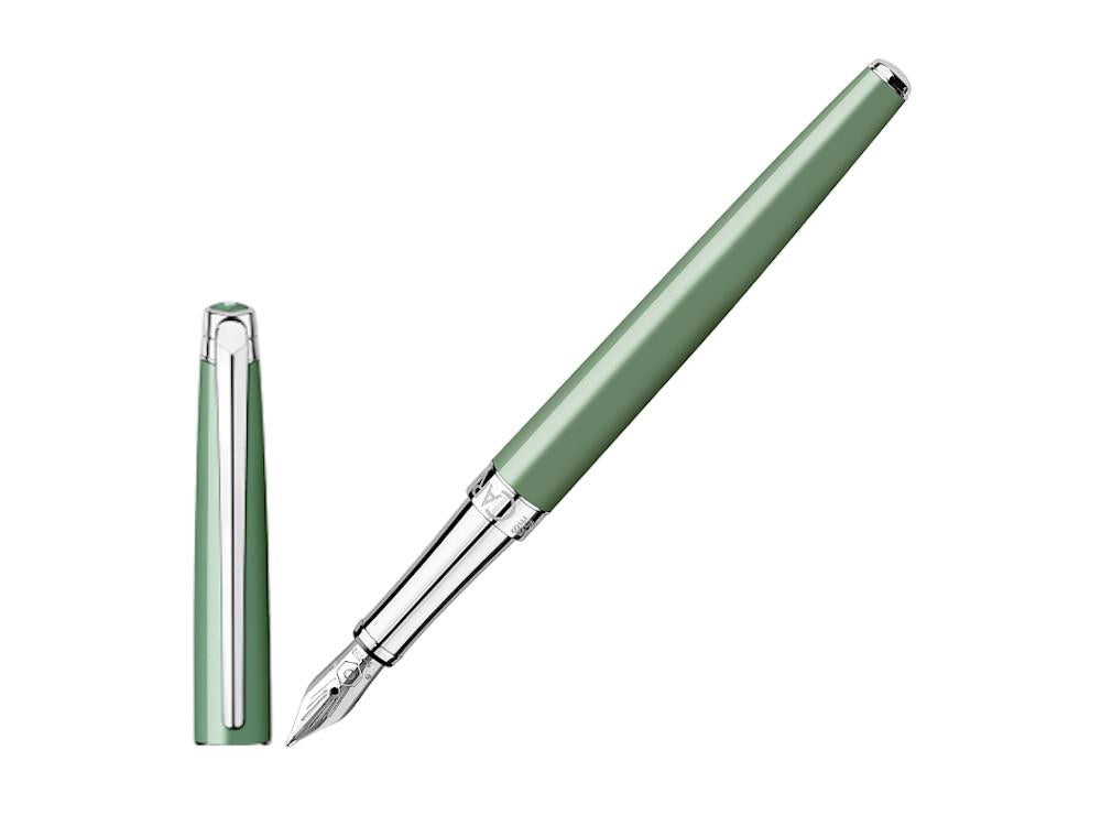 Stylo Plume Caran d'Ache Léman Slim Vert de Gris, Laiton, Vert, 4791.713