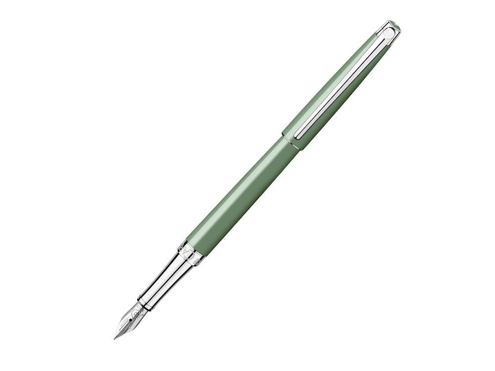 Stylo Plume Caran d'Ache Léman Slim Vert de Gris, Laiton, Vert, 4791.713