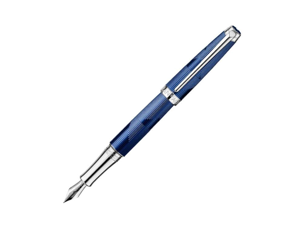 Stylo Plume Caran d'Ache Léman Bleu Marin, Laque, Bleu, 4799.169