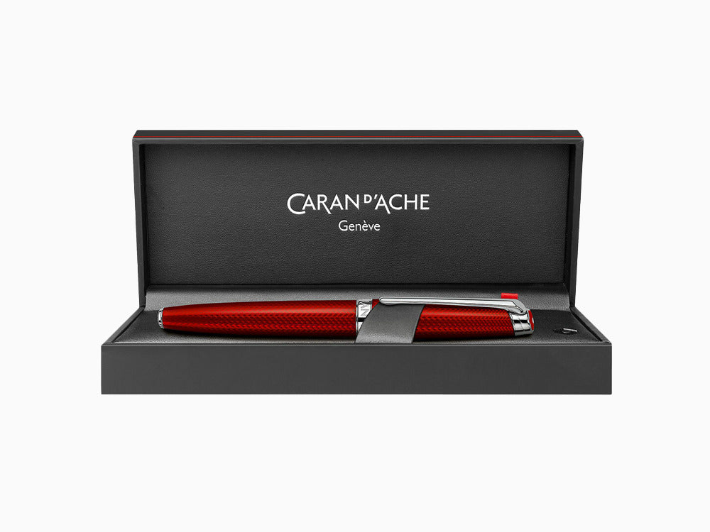 Stylo Plume Caran d´Ache Léman Rouge Carmin, Rhodium, Rouge, 4799.580