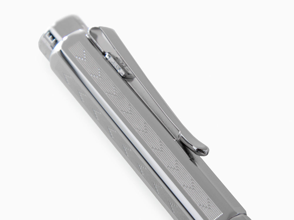 Stylo Plume Caran d´Ache Ecridor Chevron, Laiton, Palladium, 958.286