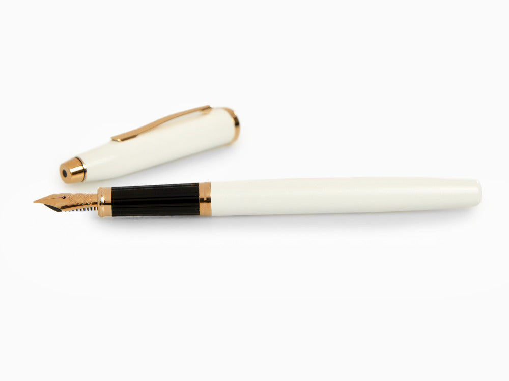 Stylo Plume Cross Century II, Laque perle blanche, Or Rosé, AT0086-113