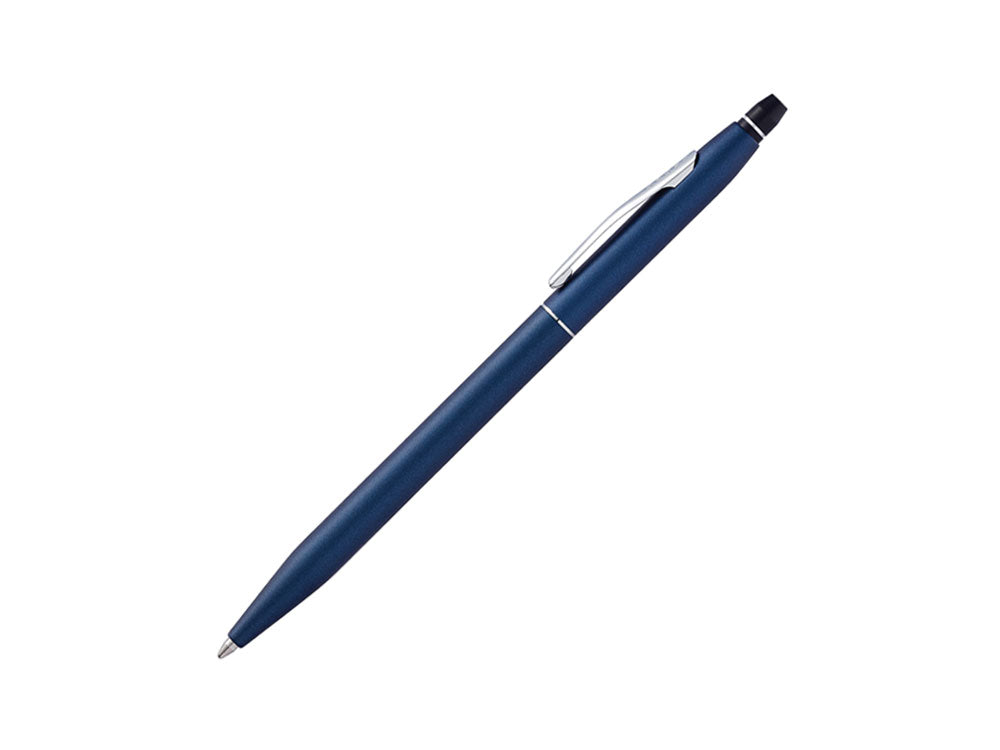 Stylo bille Cross Click, Résine, Bleu, Mat, Chrome, AT0622-121