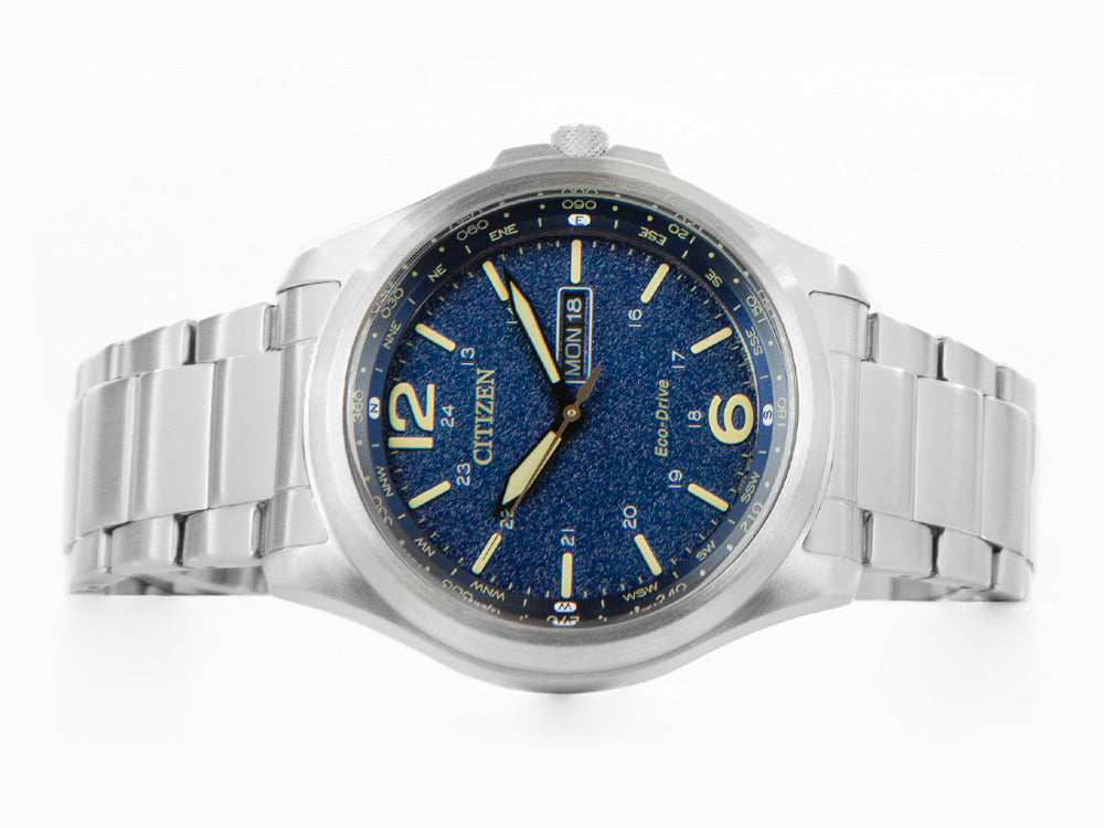 Montre à Quartz Citizen OF Eco Drive J800, Bleu, 44 mm, 10 atm, AW0110-82L