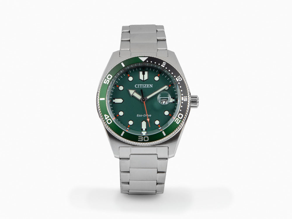 Montre à Quartz Citizen OF, Vert, 43 mm, 10 atm, AW1768-80X