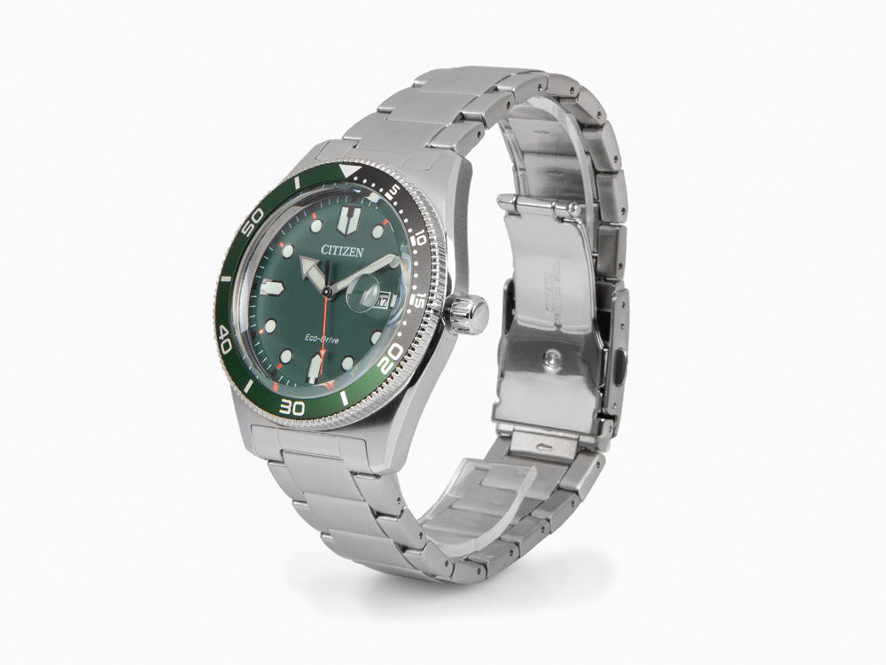 Montre à Quartz Citizen OF, Vert, 43 mm, 10 atm, AW1768-80X