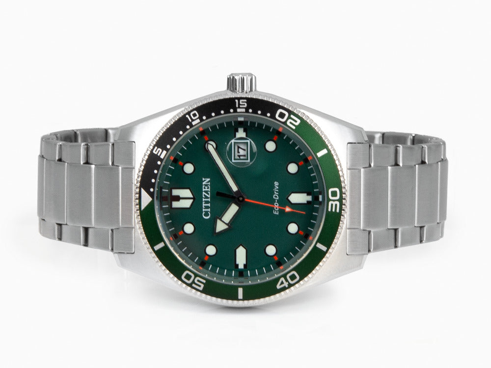 Montre à Quartz Citizen OF, Vert, 43 mm, 10 atm, AW1768-80X