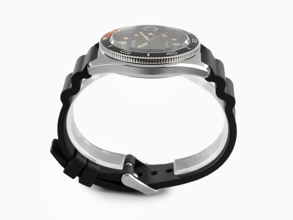 Montre à Quartz Citizen OF, Noir, 43 mm, Caoutchouc, 10 atm, AW1769-10E
