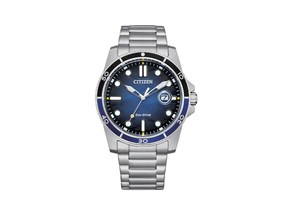 Montre à Quartz Citizen OF Marine 1810, Bleu, 41.5 mm, 10 atm, AW1810-85L