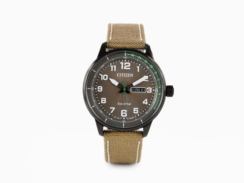Montre à Quartz Citizen OF, Gris, 42 mm, Nylon, 10 atm, BM8595-16H