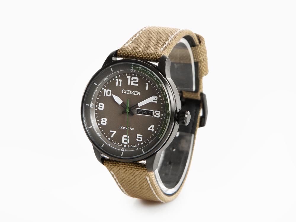 Montre à Quartz Citizen OF, Gris, 42 mm, Nylon, 10 atm, BM8595-16H