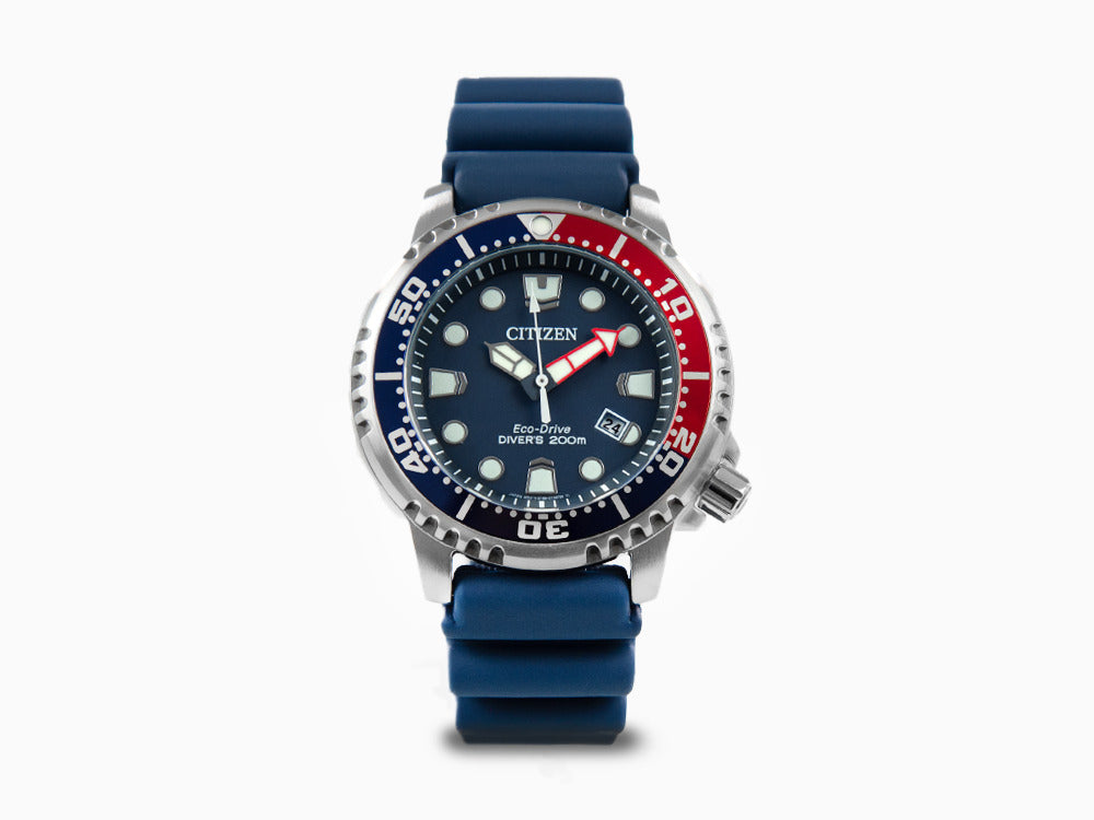 Montre à Quartz Citizen Promaster, 44 mm, Bleu, 20 atm, BN0168-06L