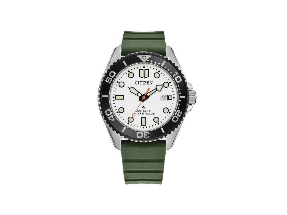 Montre à Quartz Citizen Promaster, 40.5 mm, Blanc, 20 atm, BN0265-00A