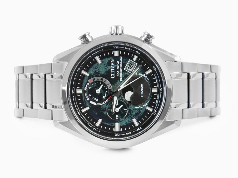 Montre à Quartz Citizen Tsuki-Yomi Radio Controlled, H874, Vert, BY1010-81X