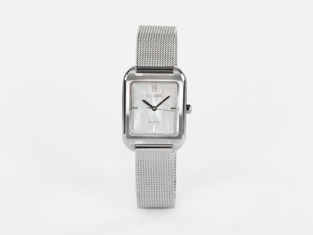 Montre à Quartz Citizen Lady, Eco Drive E031, 31,5 mm, Nacre, EM0491-81D