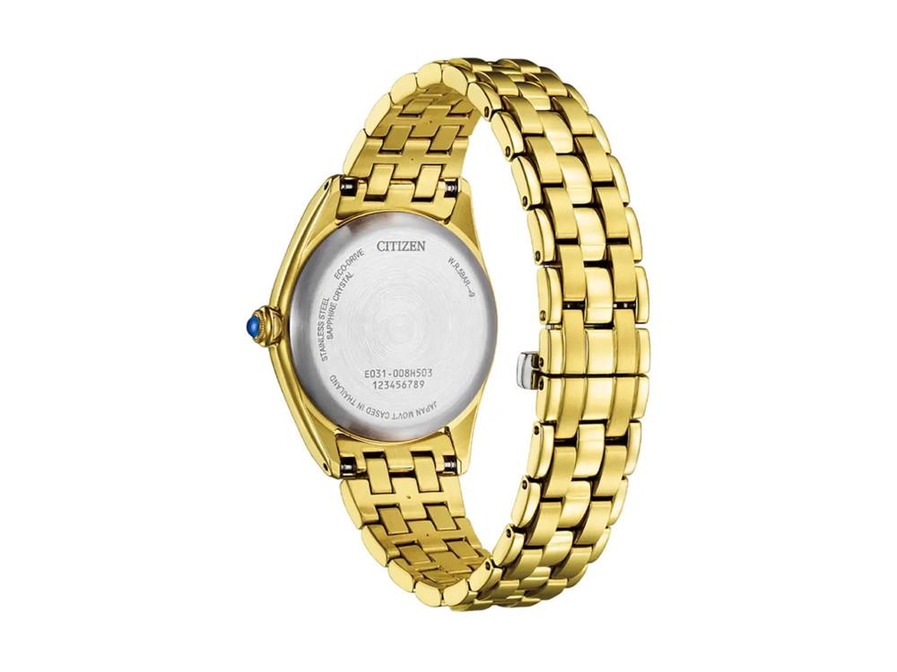 Montre à Quartz Citizen Lady, Eco Drive E031, 33 mm, Bleu, EM1142-84L
