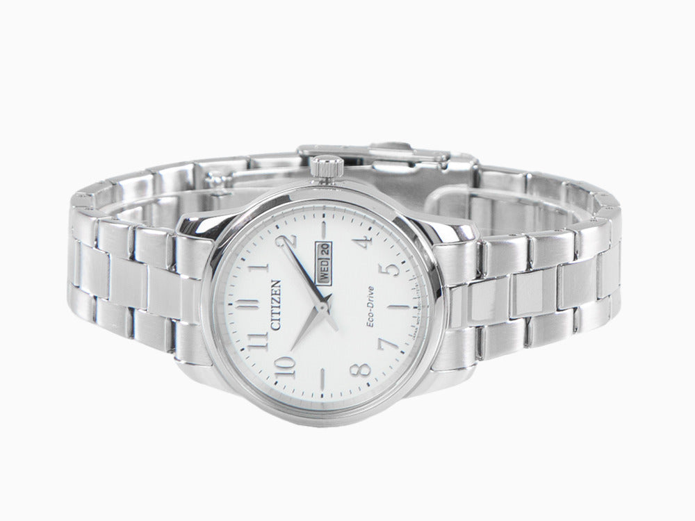 Montre à Quartz Citizen OF Lady, Eco Drive E001, 30 mm, Blanc, EW3260-84A