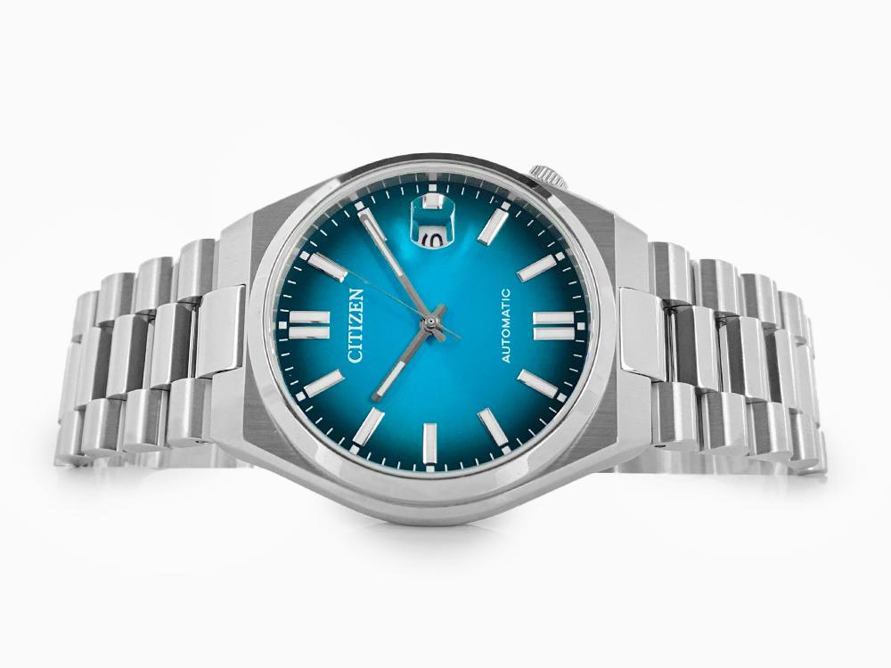 Montre Automatique Citizen Tsuyosa, Citizen 8210, 40 mm, Bleu, NJ0151-88X