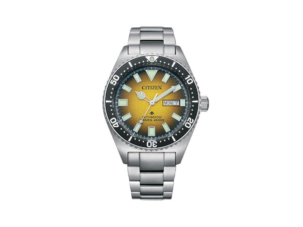 Montre Automatique Citizen Promaster, Jaune, 41 mm, 20 atm, NY0120-52X