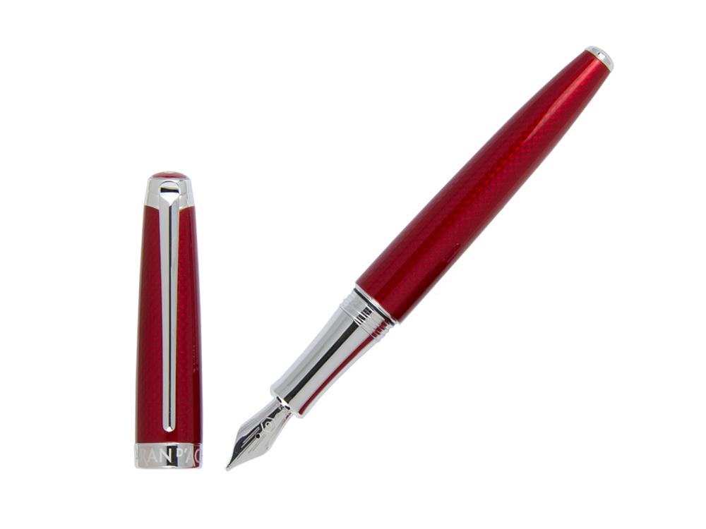 Stylo Plume Caran d´Ache Léman Rouge Carmin, Rhodium, Rouge, 4799.580