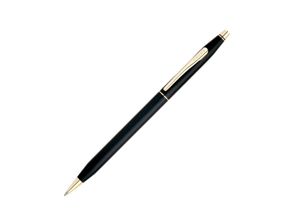 Stylo bille Cross Classic Century, Attributs Or 23K, Noir, 2502