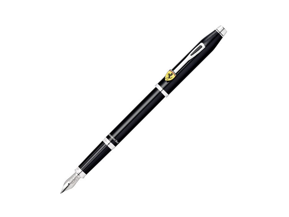 Stylo Plume Cross Ferrari Century II, Laque, Noir, Rhodium, FR0086-119