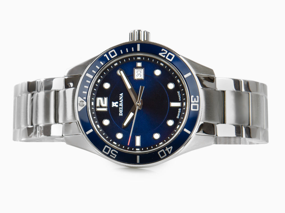 Montre à Quartz Delbana Sports Mariner, Bleu, 42 mm, 41701.716.6.044