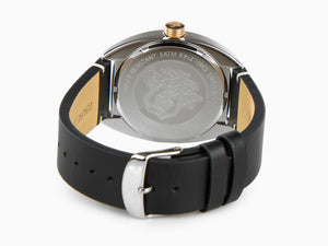 Montre à Quartz Delbana Classic Locarno, Noir, Bracelet en cuir, 53601.714.6.032
