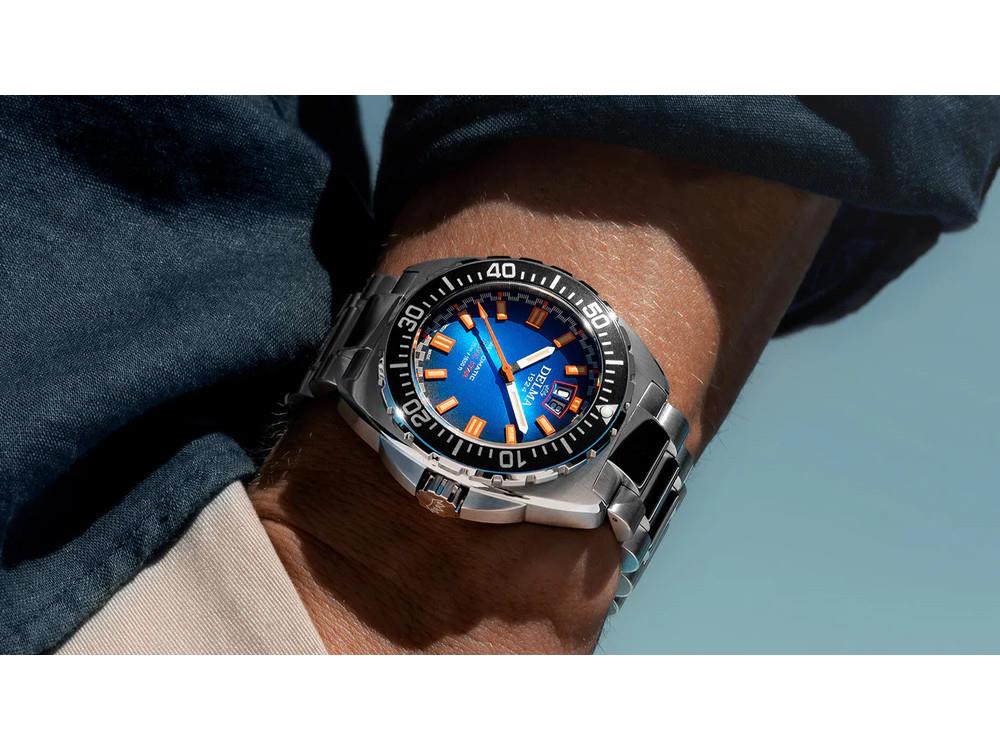 Montre Automatique Delma Shell Star Big Date, Bleu, 44 mm, 41703.736.6.041