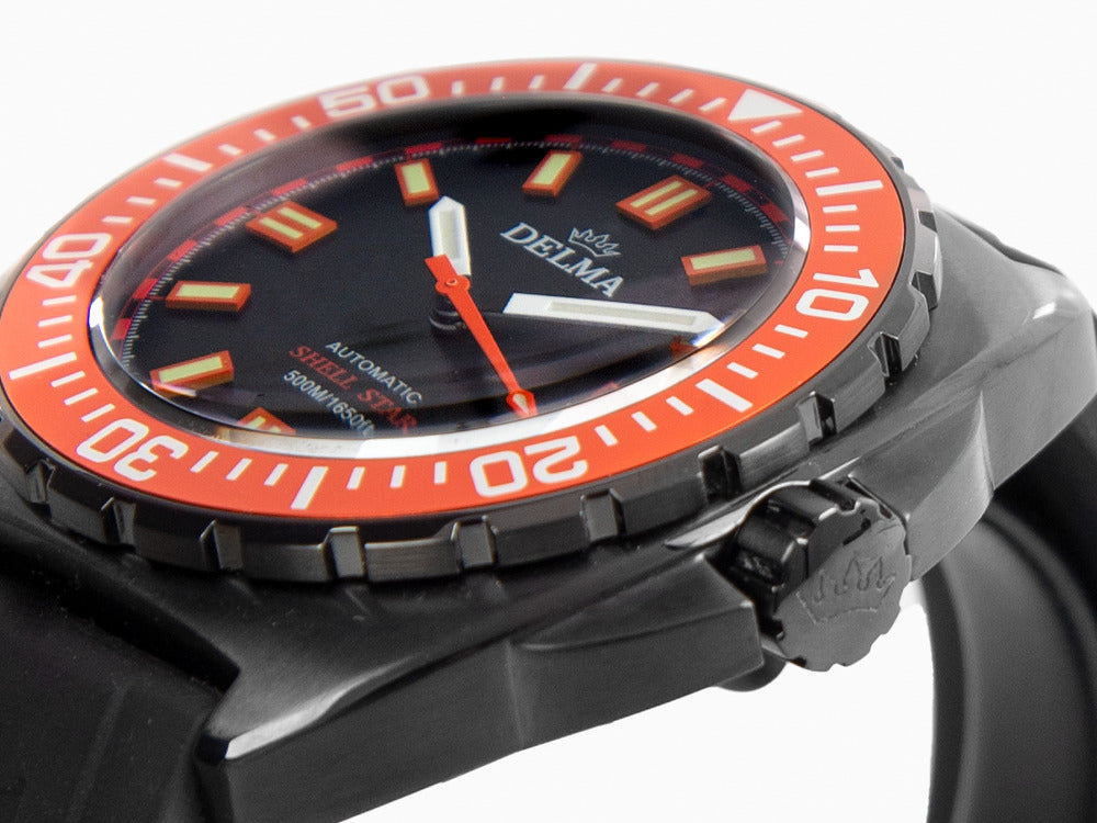 Montre Automatique Delma Diver Shell Star Black Tag, Ed Limitée, 44501.670.6.151