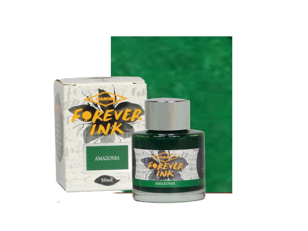 Encrier Diamine Forever Ink Collection-Encre permanente Amazonia, Vert, 50ml