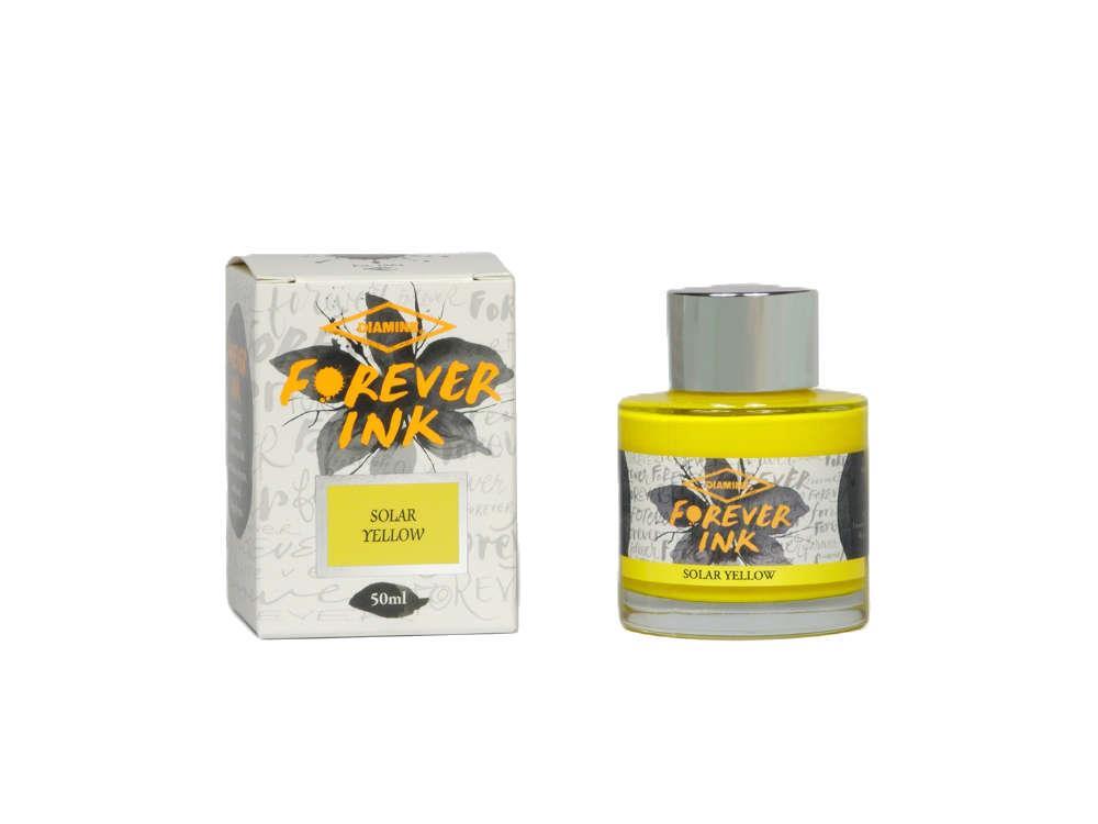 Encrier Diamine Forever Ink Collection- Encre permanente Solar Yellow, Jaune