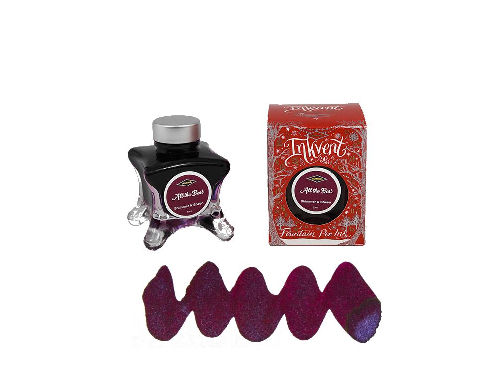 Encrier Diamine All The Best Ink Vent Red, 50ml, Violet, Verre