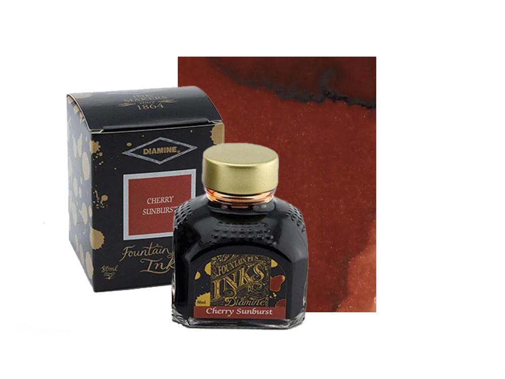 Encrier Diamine Cherry Burst, 80ml., Verre