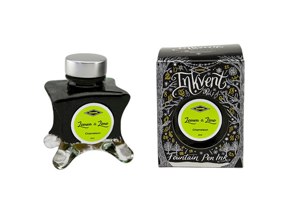 Encrier Diamine Ink Vent Black Chamaelon Lemon Lime, 50ml, Jaune