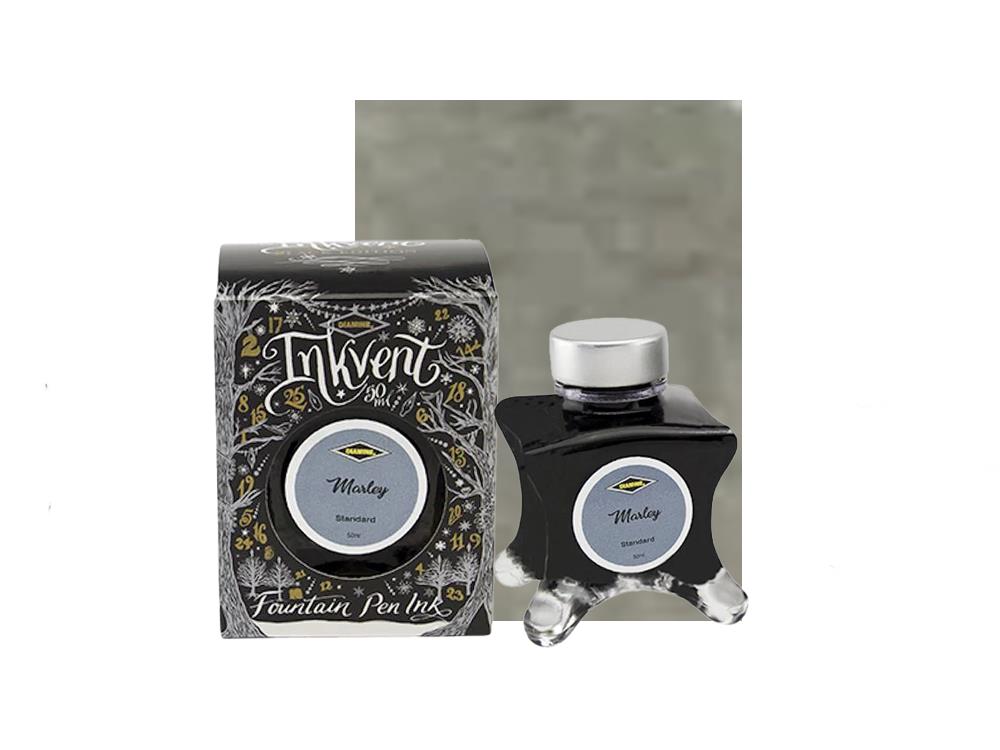 Encrier Diamine Ink Vent Black Standard Marley, 50ml, Gris