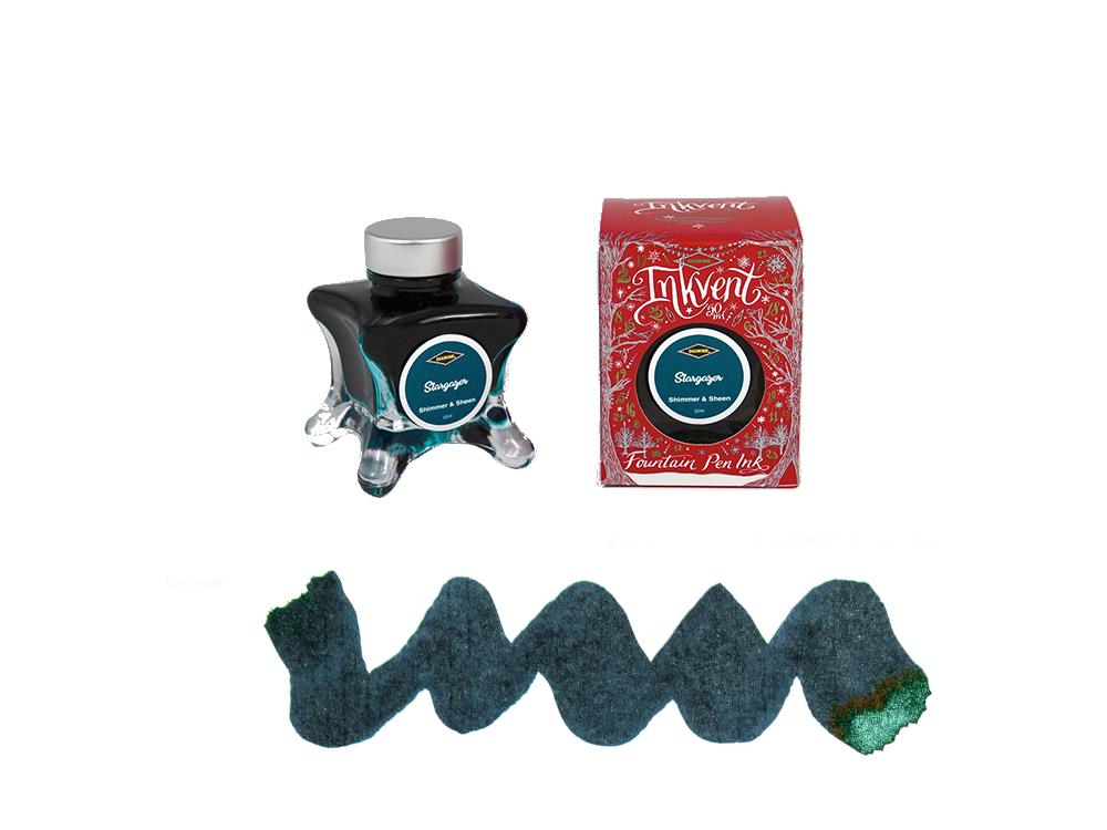 Encrier Diamine Stargazer Ink Vent Red, 50ml, Bleu, Verre