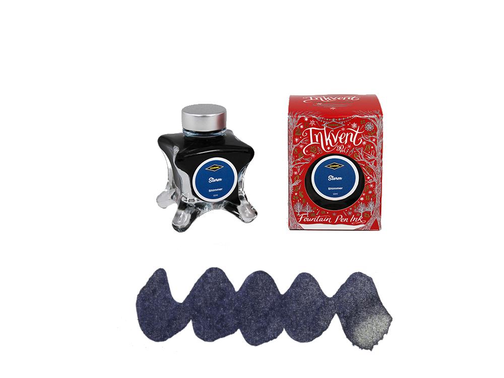 Encrier Diamine Storm Ink Vent Red, 50ml, Bleu, Verre