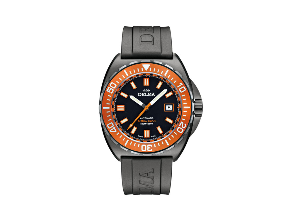 Montre Automatique Delma Diver Shell Star Black Tag, Ed Limitée, 44501.670.6.151