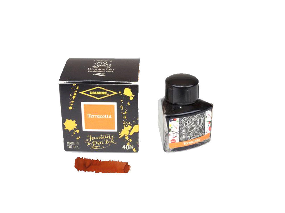 Encrier Diamine 1864 Terracotta, 150 Anniversaire, 40ml, Verre