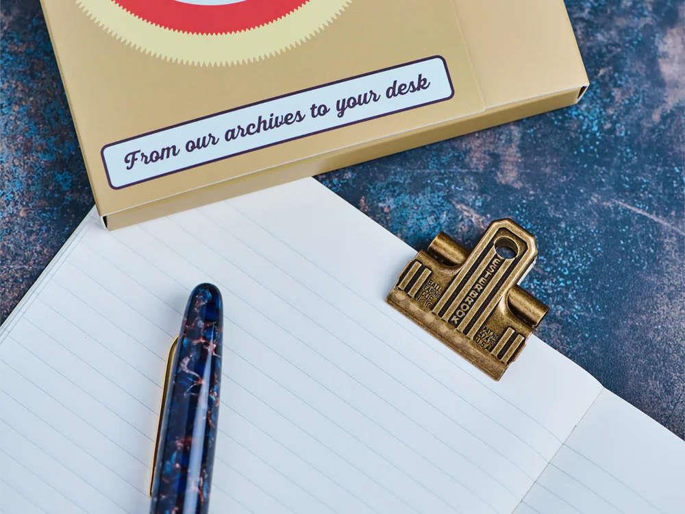 Ensemble de 3 Clips Eclipse Esterbrook Eclipse, Métal, Plaqué or, Doré, ECL-GOLD